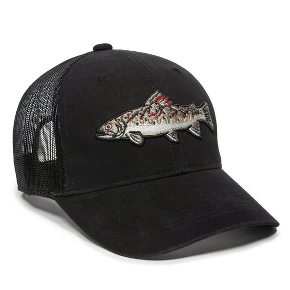 Signatures Structured Mesh Back Baseball Style Hat, Black, Adult
