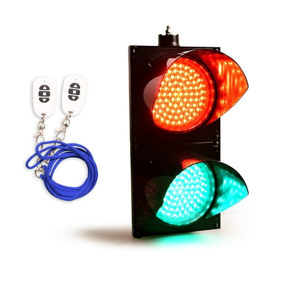 Signaworks 8" Dia. Wireless Traffic Light - Remote Control with Keyfob - For Truck Weigh Stations
