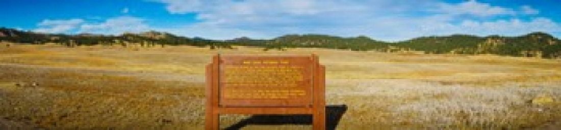 Signboard at Wind Cave National Park Black Hills National Forest South Dakota USA Canvas Art - Panoramic Images (20 x 5)