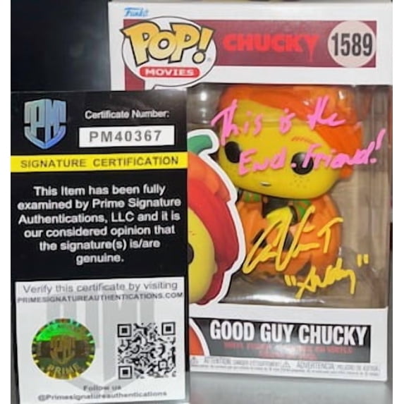 Signed Signature Certified Vinyl Figure Good Guy Chucky
