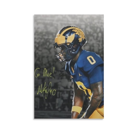 Signed by Mike Sainristil Poster Picture Print Wall Art Poster Painting Canvas Posters Artworks Gift Room Aesthetic 12x18inch(30x45cm)