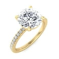 thumbnail image 1 of Signer - Round Cut Diamond Ring with Sidestones, 1 of 3