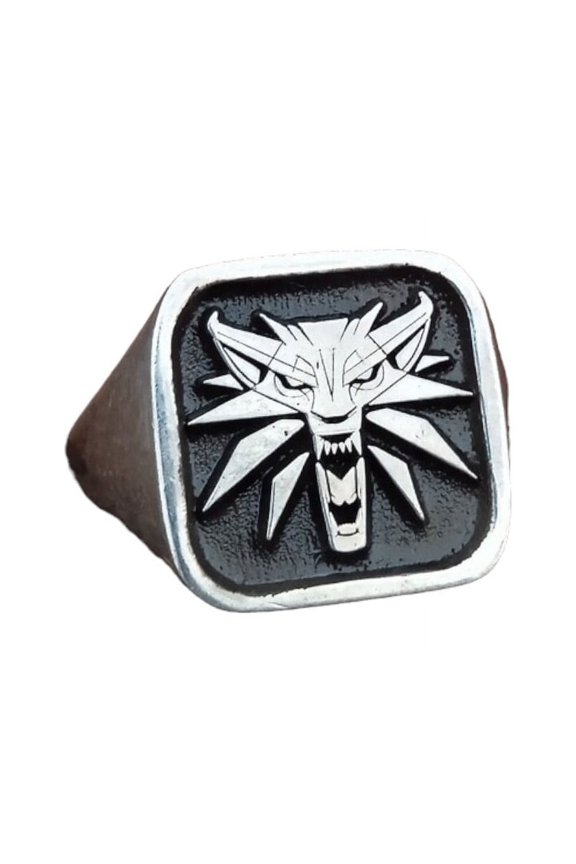 Signet Ring Women Wolf Coat Of Arms 925 Sterling Silver ring Silver Handmade Ring Statement men’s ring Gift For Her || Huzurr