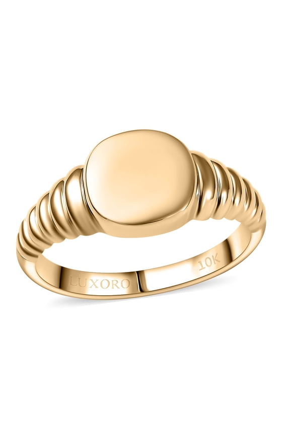 Signet Ring in 10K Yellow Gold Size 8 5 Grams Christmas Gifts