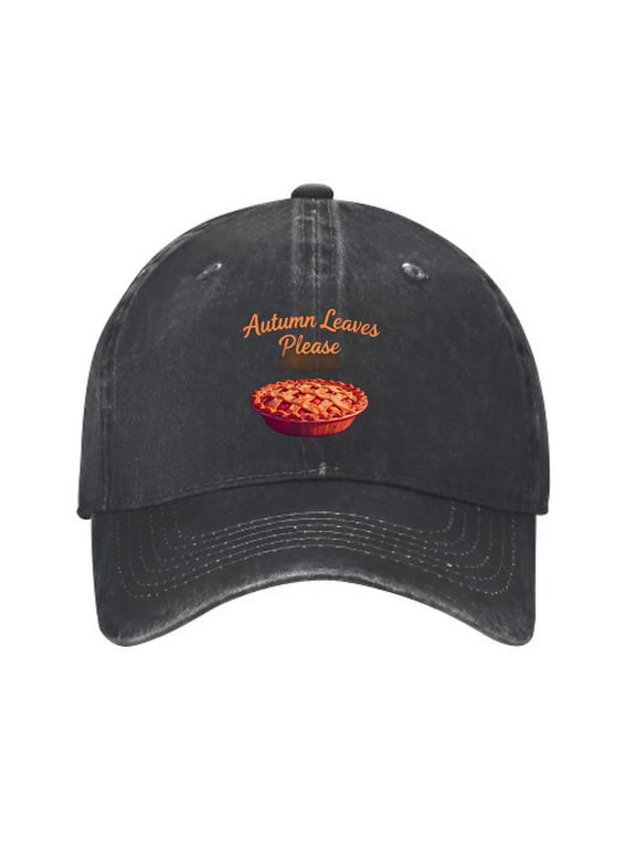 Autumn Leaves Apple Pie Baseball Cap, Washed Cotton Dad Hat