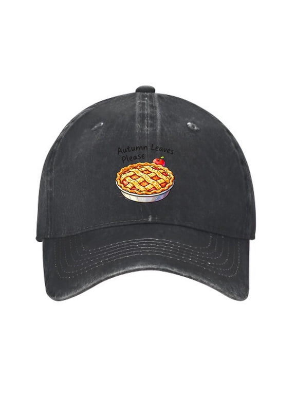 Autumn Leaves Apple Pie Baseball Cap, Washed Cotton Dad Hat