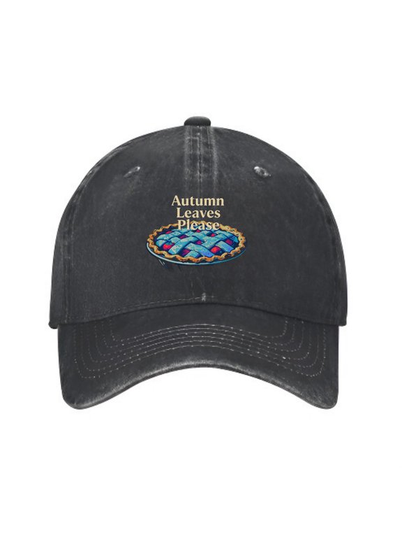 Autumn Leaves Apple Pie Baseball Cap, Washed Cotton Dad Hat