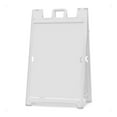 thumbnail image 1 of Signicade Deluxe A Frame Sidewalk Curb Sign Portable Folding Double Sided Display with Quick System for Store Signs, White, 1 of 8