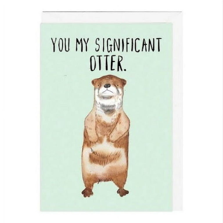 Significant Otter Anniversary Card 