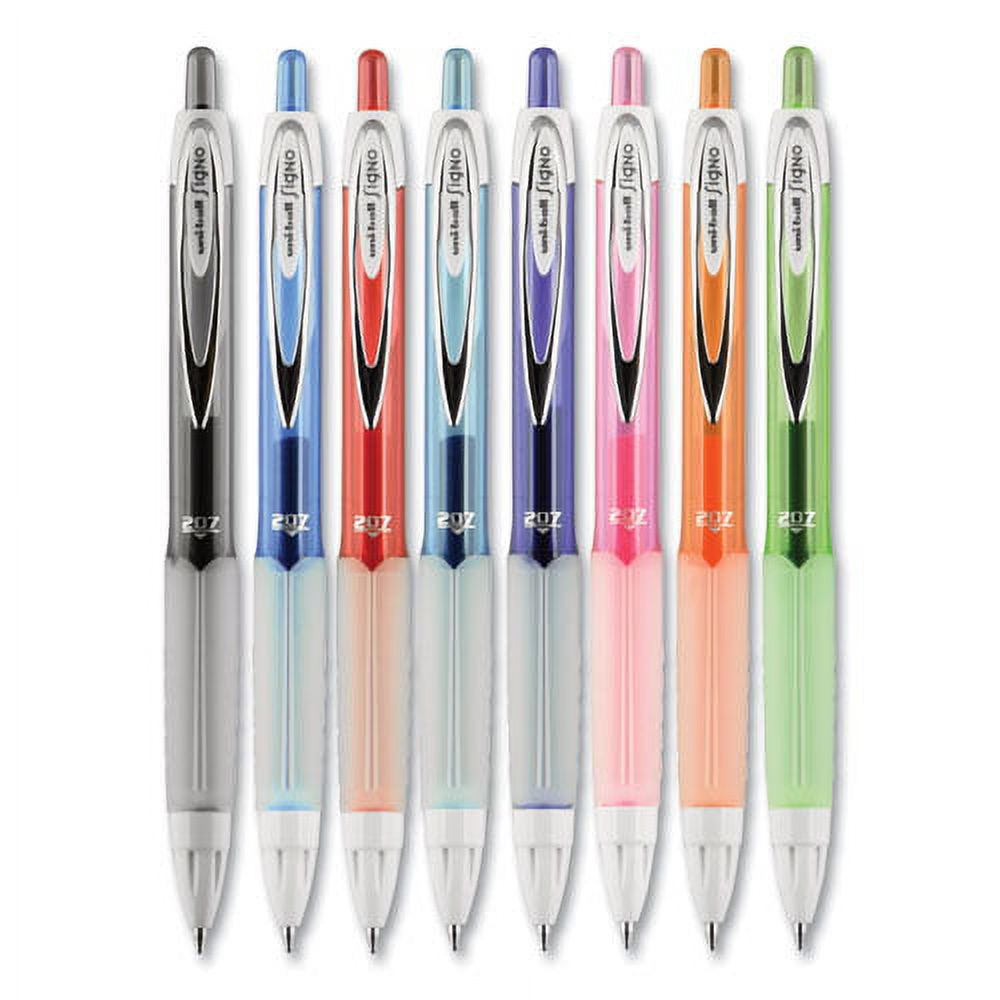 Signo 207 Gel Pen, Retractable, Medium 0.7 Mm, Assorted Ink And Barrel Colors, 8/pack | Bundle of 2 Sets