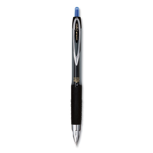 Uni-ball Signo Gel 207 Rollerball Stift – Schwarze Tinte, Medium, 12 Stück