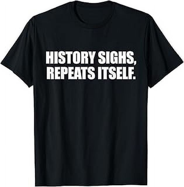 Signo de historia, camiseta que se repite, Negro, S - Walmart.com