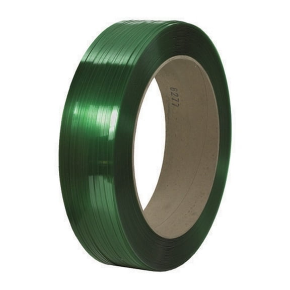 Signode Comparable Polyester Strapping Green 7/16" X 10500' Roll On 16" X 6" Core