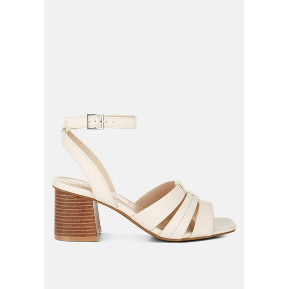 Signora Pin Buckle Ankle Strap Sandals