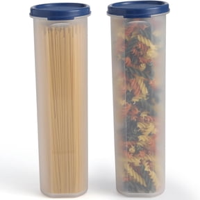 Signora Ware Airtight Container with Lid Set Pasta Storage Containers for Pantry, 2-Pack 37 Oz Blue