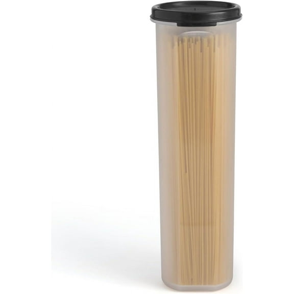 SIGNORA WARE 37 oz Airtight Pasta Storage Container with Lid, BPA-Free, Black