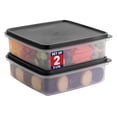 thumbnail image 1 of SIGNORAWARE 2‑Pack 3L Airtight Food Storage Containers – Leakproof, Black, 1 of 8