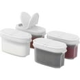 thumbnail image 1 of Signora Ware Mini Spice Jars with Shaker Lids Refillable Seasoning Containers, 4-Pack White Small, 1 of 5