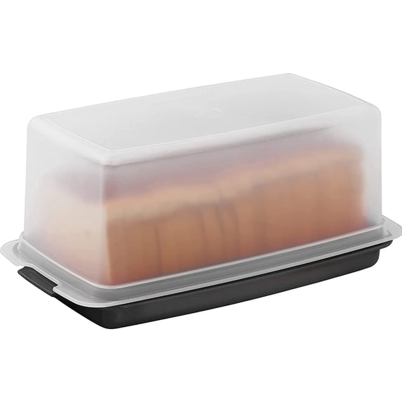 SIGNORA WARE Bread Box Airtight Container for Bread & Baked Goods, Black