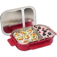 thumbnail image 1 of SIGNORA WARE Stainless Steel Bento Box 24 oz Leakproof 2 Compartments Lunch Box – Red, 1 of 7