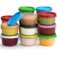 thumbnail image 1 of Signora Ware Reusable Airtight Food Prep Storage Containers with Lids, Set of 16 4-Oz Multi Color, 1 of 7