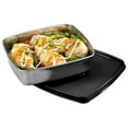 thumbnail image 1 of Signoraware Smart 'N' Slim Stainless Steel Container | Airtight & LeakprooF ( 400ml | Black ), 1 of 1