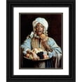 thumbnail image 1 of Signorini, Giuseppe 19x24 Black Ornate Wood Framed with Double Matting Museum Art Print Titled - A North African Fruit Vendor, 1 of 4