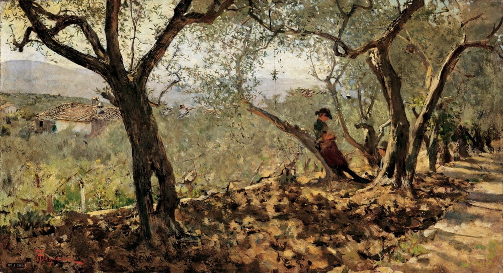 Signorini Telemaco Canvas Art - (24 x 18)