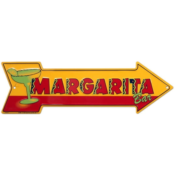 Signs 4 Fun Margarita Bar Tin Sign - 20x6, Multi-color