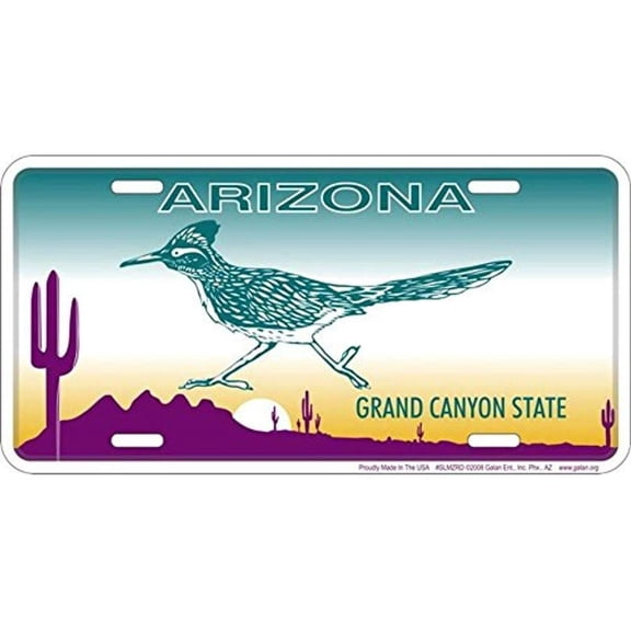 Signs 4 Fun Parody License Plate - AZ  Road Runner - 12 x 6 Decorative License Plate Wall Decor - Decoration Plate Man Cave + Garage - Made in The USA