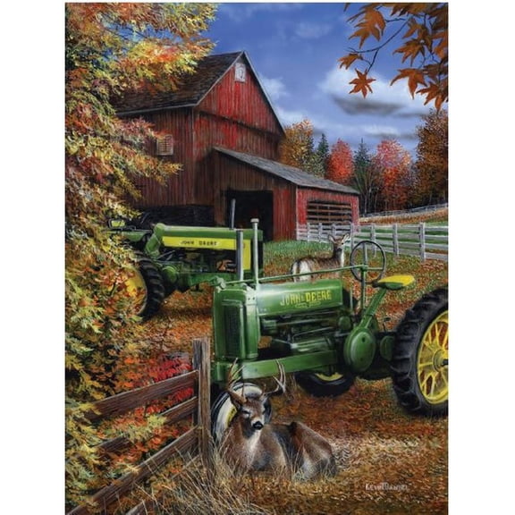 Signs 4 Fun SIG476 John Deere Barn Metal Sign, Red