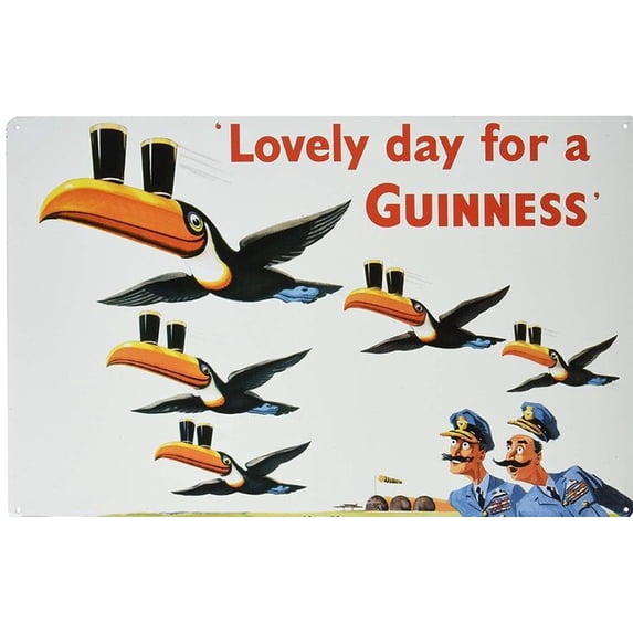 Signs 4 Fun SIGM684 Guinness - Lovely Day Metal Sign