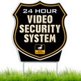 thumbnail image 1 of Signs Authority 24-h-Video Black Coroplast Surveillance Signs | Security Camera Warning, 1 of 9