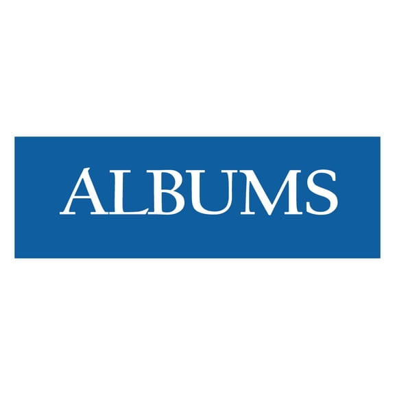 Signs ByLITA Basic Albums Sign (Blue) - Small