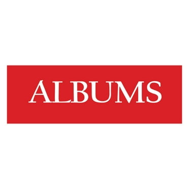 Signs ByLITA Basic Albums Sign (Red) - Large