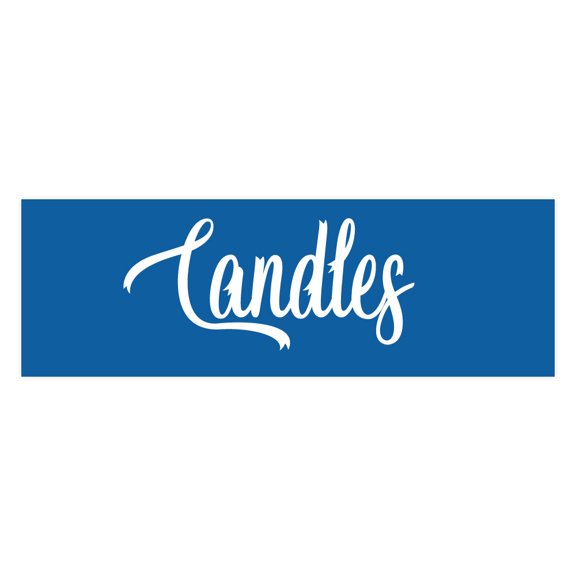 Signs ByLITA Basic Candles Sign (Blue) - Medium