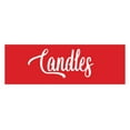 thumbnail image 1 of Signs ByLITA Basic Candles Sign (Red) - Small, 1 of 6