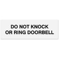 thumbnail image 1 of Signs ByLITA Basic Do not knock or ring doorbell Sign - Laser-Engraved Lettering | Durable ABS Plastic | Vibrant Colors | Powerful Foam Tape (White) - Small, 1 of 2