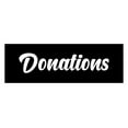 thumbnail image 1 of Signs ByLITA Basic Donations Sign (Black) - Large, 1 of 6