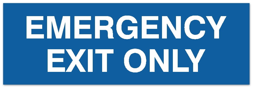 Signs ByLITA Basic Emergency Exit Only Sign | Easy Installation ...