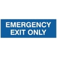 thumbnail image 1 of Signs ByLITA Basic Emergency Exit Only Sign | Easy Installation | Durable Wall or Door Sign (Blue) - Small, 1 of 3