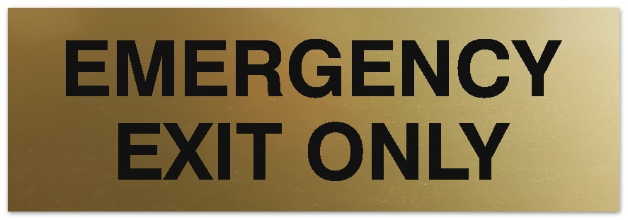 Signs ByLITA Basic Emergency Exit Only Sign | Easy Installation ...