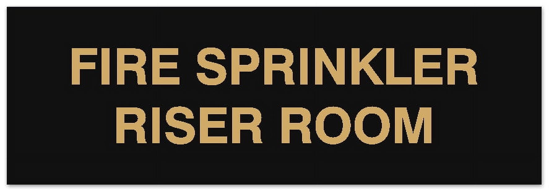 Signs ByLITA Basic Fire Sprinkler Riser Room Sign - Laser-Engraved ...