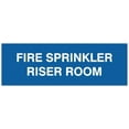 thumbnail image 1 of Signs ByLITA Basic Fire Sprinkler Riser Room Sign - Laser-Engraved Lettering | Durable ABS Plastic | Vibrant Colors | Powerful Foam Tape (Blue) - Medium, 1 of 2