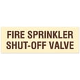 thumbnail image 1 of Signs ByLITA Basic Fire Sprinkler Shut Off Sign | Easy Installation | Durable Wall or Door Sign (Ivory/Dark Brown) - Large, 1 of 3