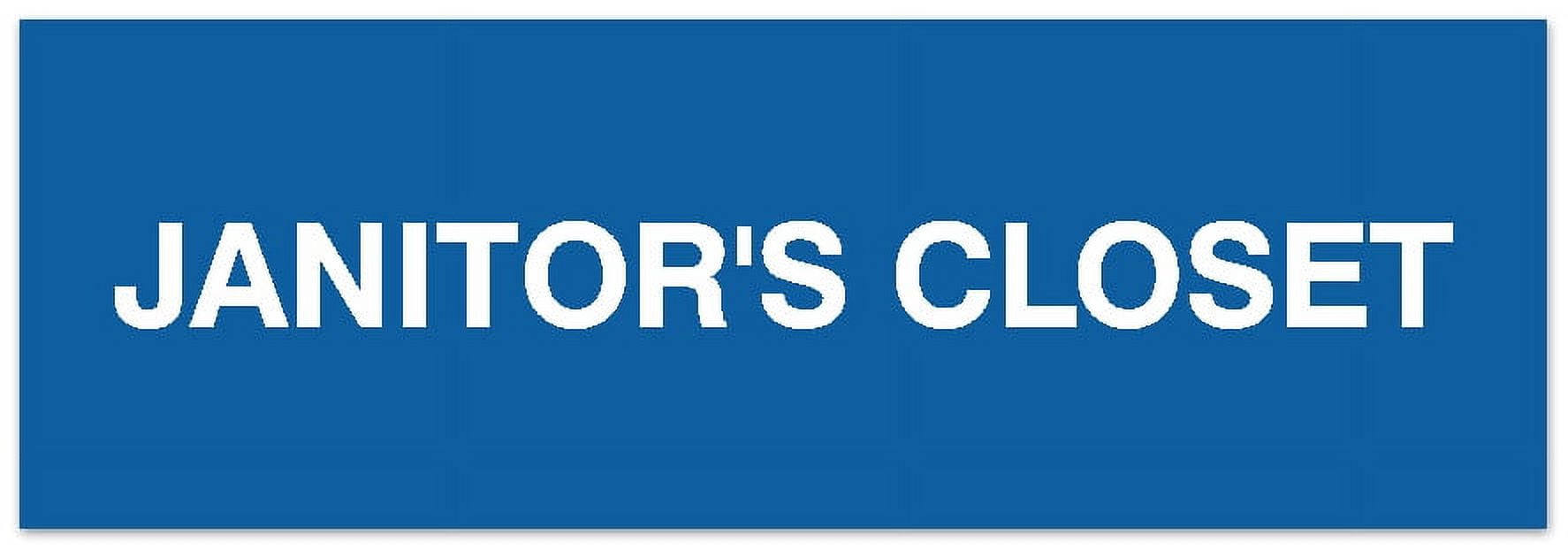 Signs ByLITA Basic Janitor's Closet Sign - Laser-Engraved Lettering ...