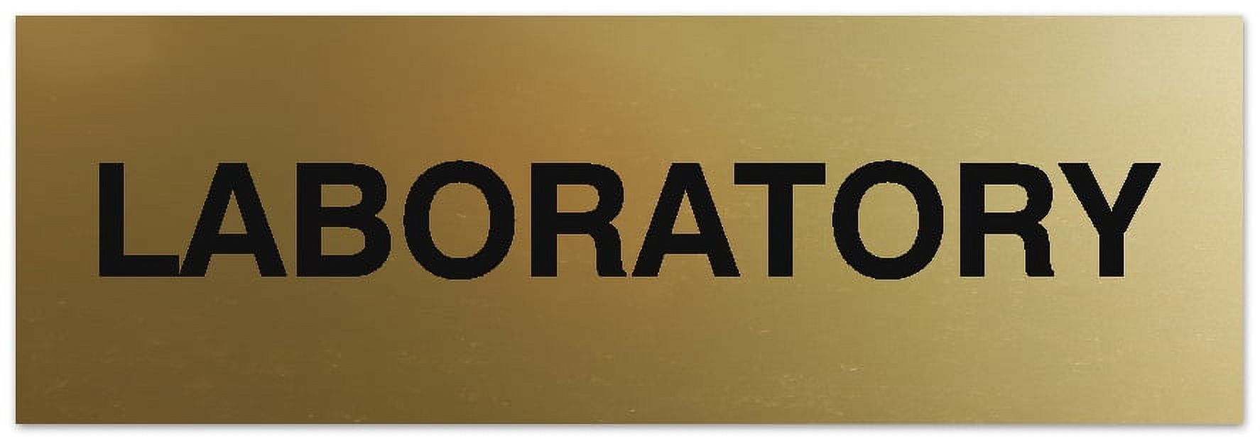 Lab Sign Texture Signs ByLITA Basic Laboratory Sign - Laser-Engraved Lettering | Durable ...