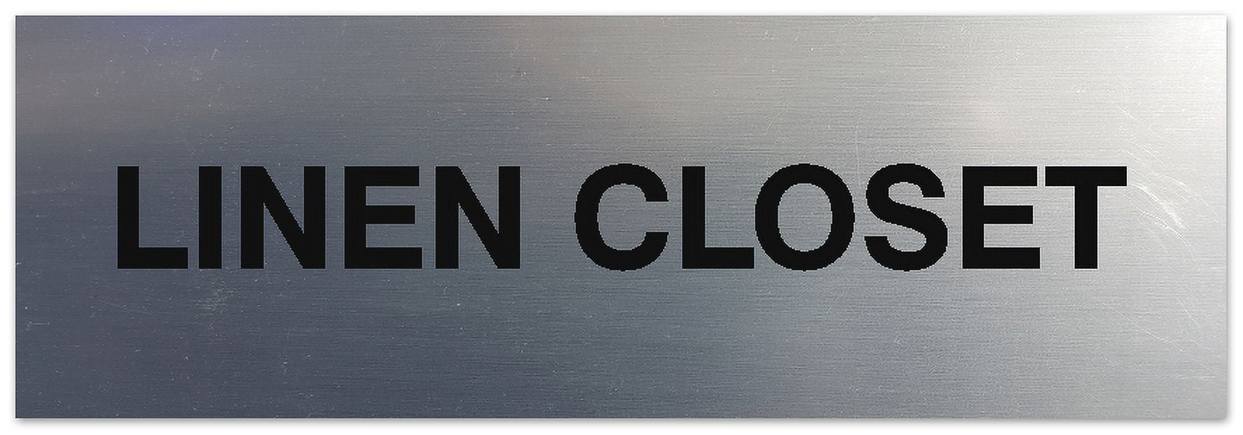 Signs ByLITA Basic Linen Closet Sign - Easy Installation | Durable ...