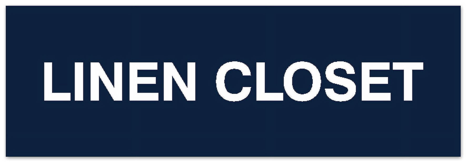 Closet Sign System Signs ByLITA Basic Linen Closet Sign - Easy Installation | Durable ...
