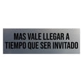 thumbnail image 2 of Signs ByLITA Designer Afraid Of Change? Leave It Here! Sign (Brushed Silver) - Medium 2 of 10